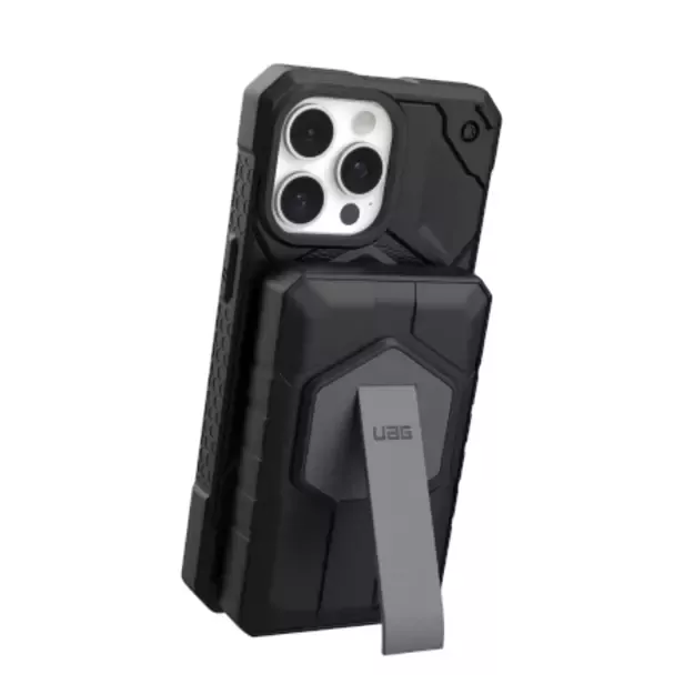 UAG Rugged 10K Powerbank - 10000 mAh with stand, 10W wireless charging, MagSafe compatible, cable included - black 2