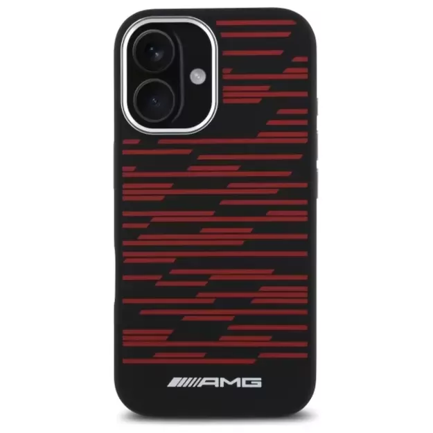 AMG Silicone Graphics MagSafe case for iPhone 16 - black 9