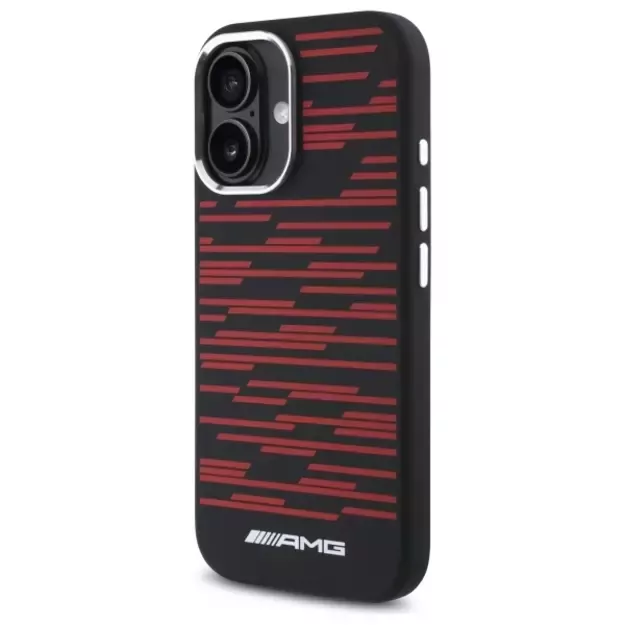 AMG Silicone Graphics MagSafe case for iPhone 16 - black 8