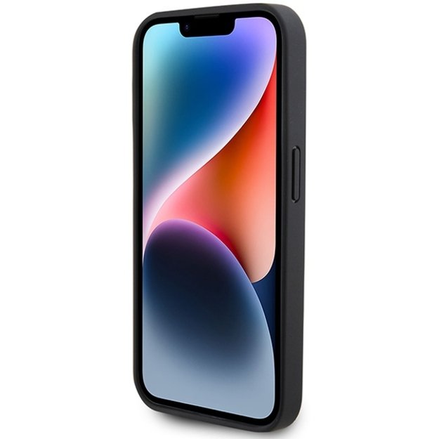AMG Leather Debossed Lines case for iPhone 15 Pro - black 4