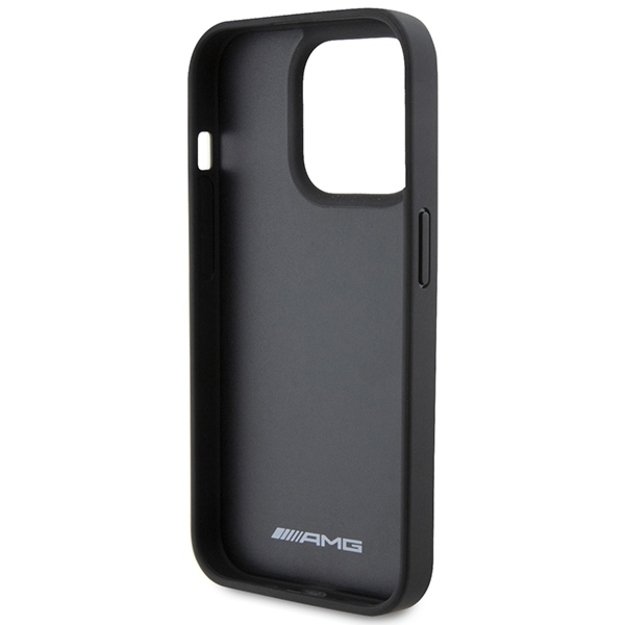 AMG Leather Debossed Lines case for iPhone 15 Pro - black 6