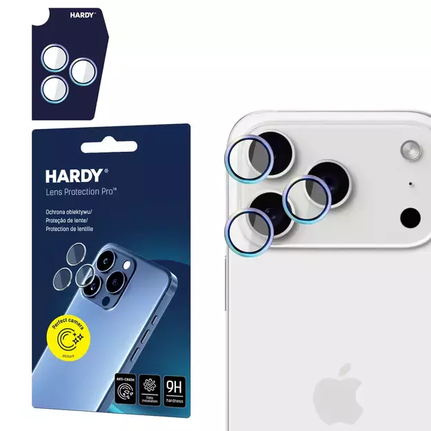 3mk HARDY Lens Protection Pro Glass for iPhone 17 Pro / 17 Pro Max - Multicolor