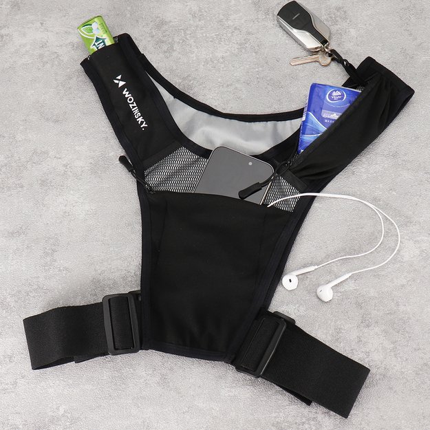 Wozinsky WKDB1 Reflective Running Vest - Black 21