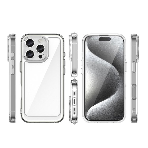 Outer Space Case with Gel Frame for iPhone 16 Pro Max - Clear 1