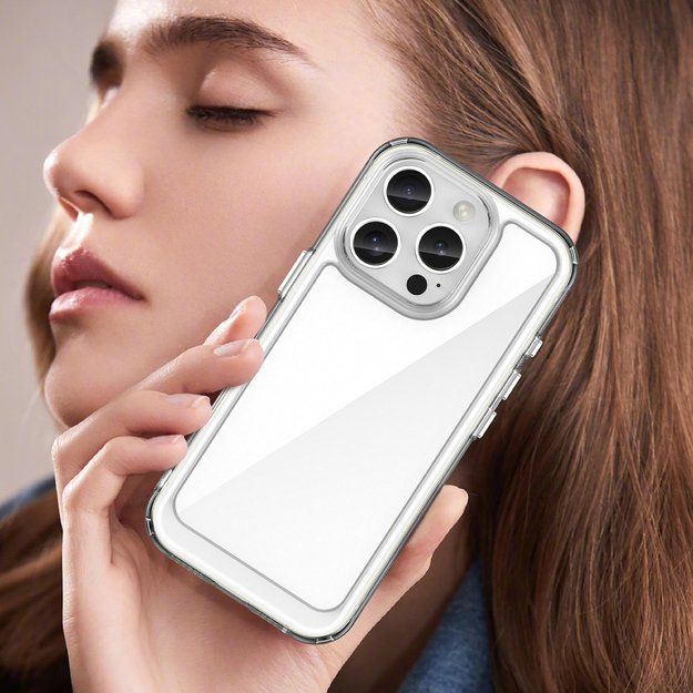 Outer Space Case with Gel Frame for iPhone 16 Pro Max - Clear 5