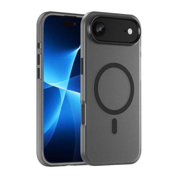 Magnetic Abrasive iPhone 17 Air Case Compatible with MagSafe - Matte Black