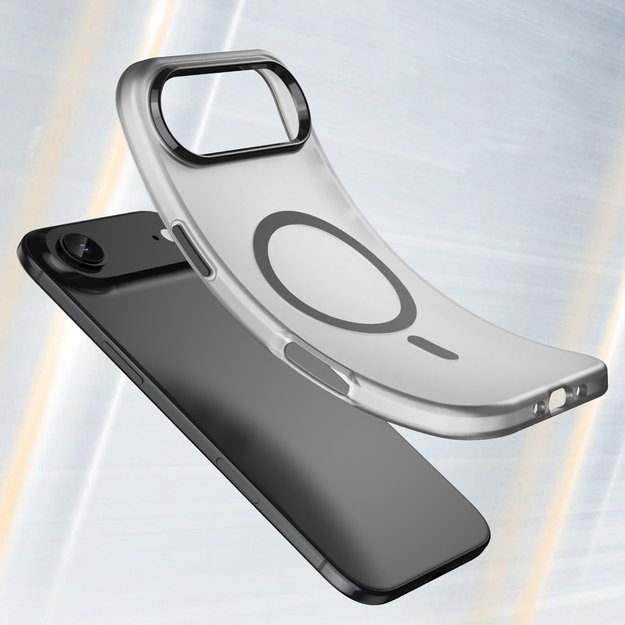 Magnetic Abrasive iPhone 17 Air Case Compatible with MagSafe - Matte Black 3