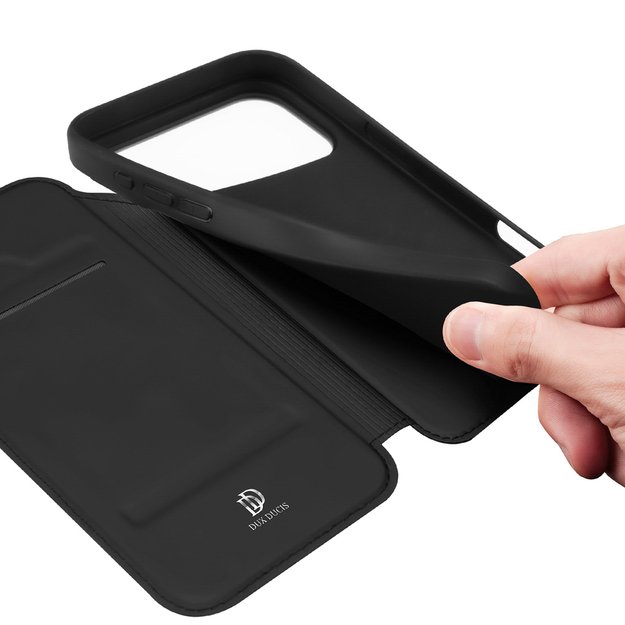 Dux Ducis Skin Pro iPhone 17 Case with Flip and Card Slot - Black 7
