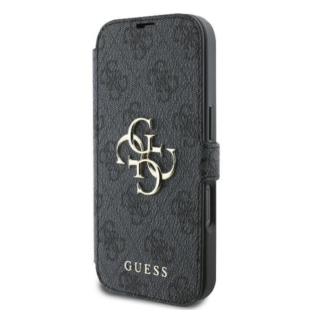 Guess 4G Metal Logo iPhone 16 Pro Case - Black 1