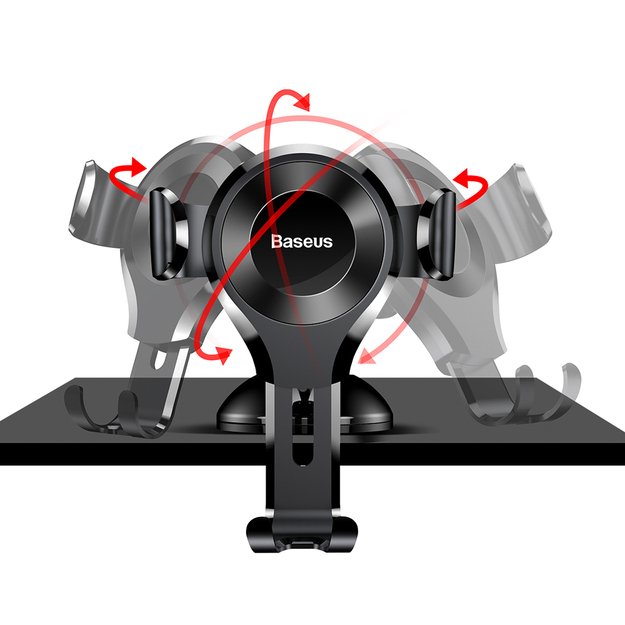 Baseus Osculum SUYL-XP01 gravity car holder for windshield or dashboard - black 3