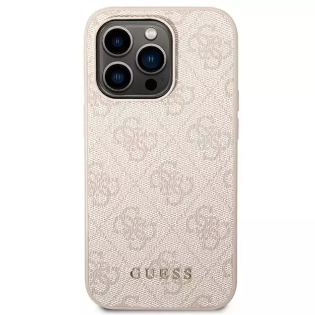 Guess GUHCP14XG4GFPI iPhone 14 Pro Max 6,7  różowy/pink hard case 4G Metal Gold Logo 2