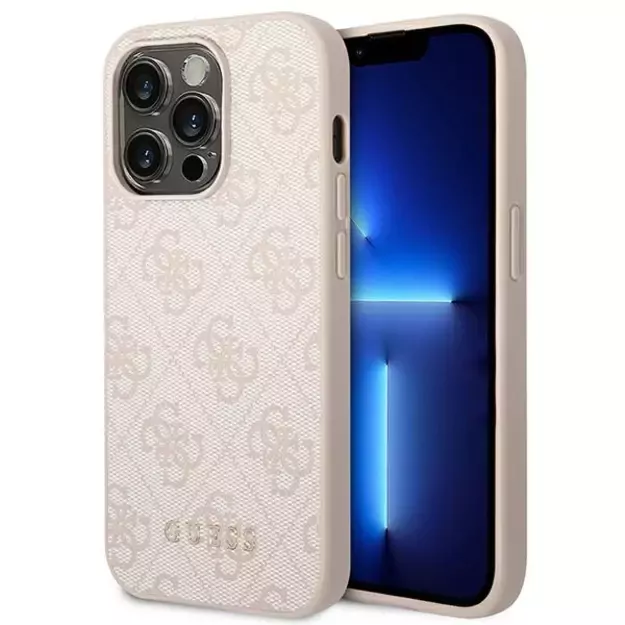 Guess GUHCP14XG4GFPI iPhone 14 Pro Max 6,7  różowy/pink hard case 4G Metal Gold Logo