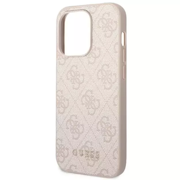 Guess GUHCP14XG4GFPI iPhone 14 Pro Max 6,7  różowy/pink hard case 4G Metal Gold Logo 5