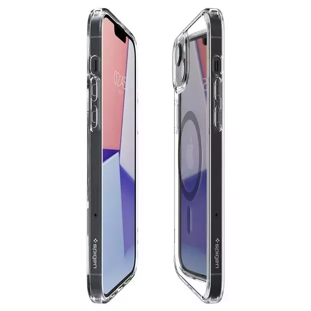 Spigen Ultra Hybrid Mag Case with MagSafe for iPhone 14 Plus - Clear Gray 12