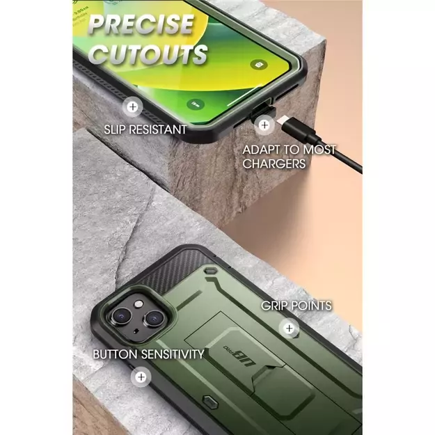Supcase Unicorn Beetle Pro iPhone 14 Plus Case - Green 9