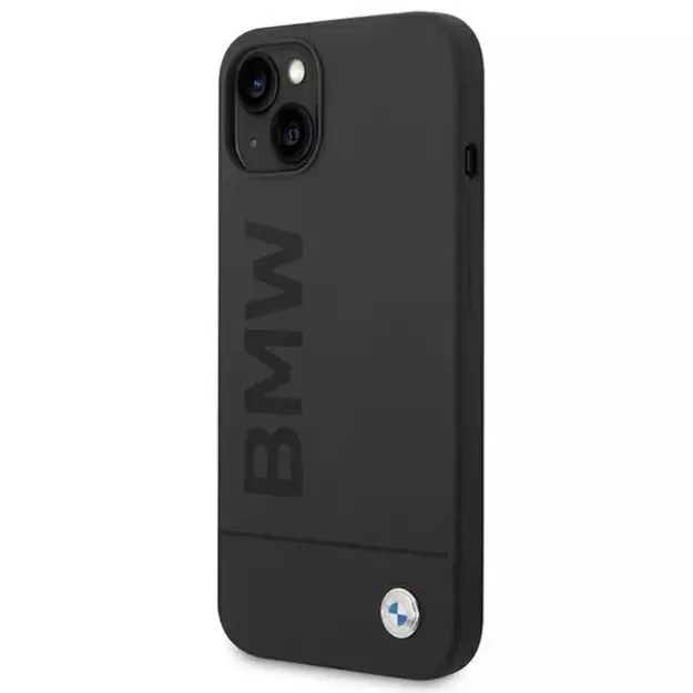 Case BMW BMHMP14MSLBLBK iPhone 14 Plus 6.7 &quot black / black hardcase Silicone Signature Logo Magsafe 10