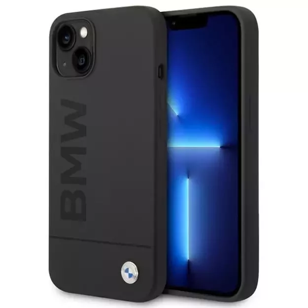 Case BMW BMHMP14MSLBLBK iPhone 14 Plus 6.7 &quot black / black hardcase Silicone Signature Logo Magsafe 9