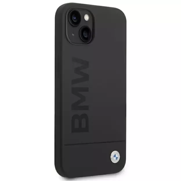 Case BMW BMHMP14MSLBLBK iPhone 14 Plus 6.7 &quot black / black hardcase Silicone Signature Logo Magsafe 12