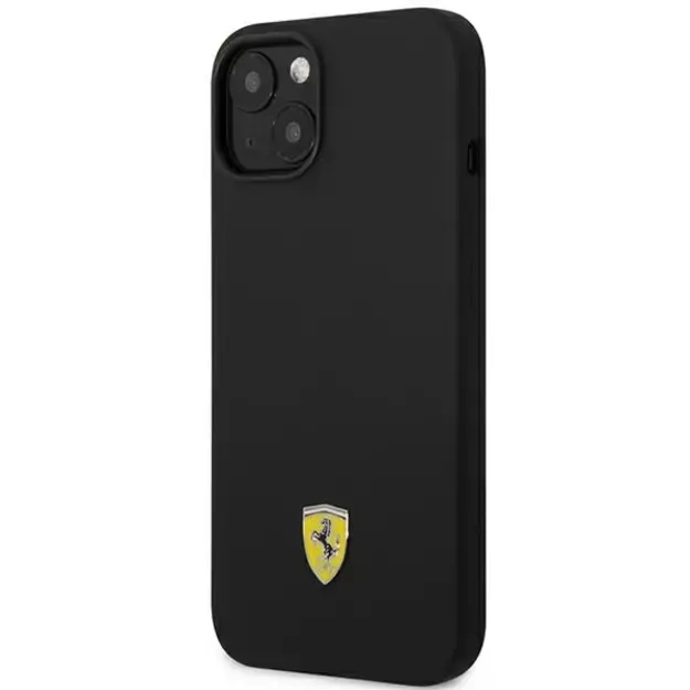 Ferrari FEHCP14MSIBBK iPhone 14 Plus 6.7&quot  black/black hardcase Silicone Metal Logo 1