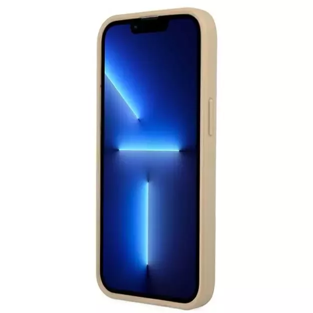 Guess GUHCP13SPSATLE iPhone 13 mini 5,4 &quot beige / beige hardcase SaffianoTriangle Logo 4