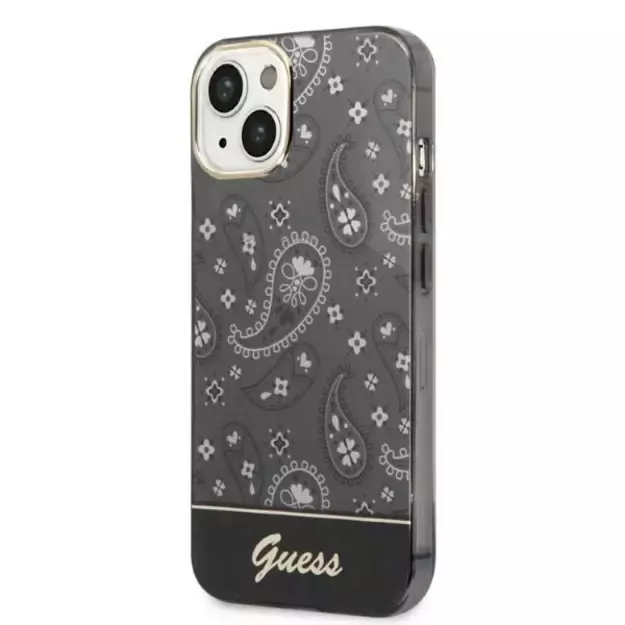 Guess GUHCP14MHGBNHK iPhone 14 Plus 6.7&quot  black/black hardcase Bandana Paisley 1