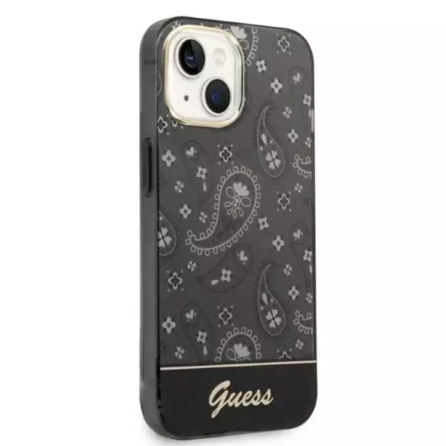 Guess GUHCP14MHGBNHK iPhone 14 Plus 6.7&quot  black/black hardcase Bandana Paisley 3