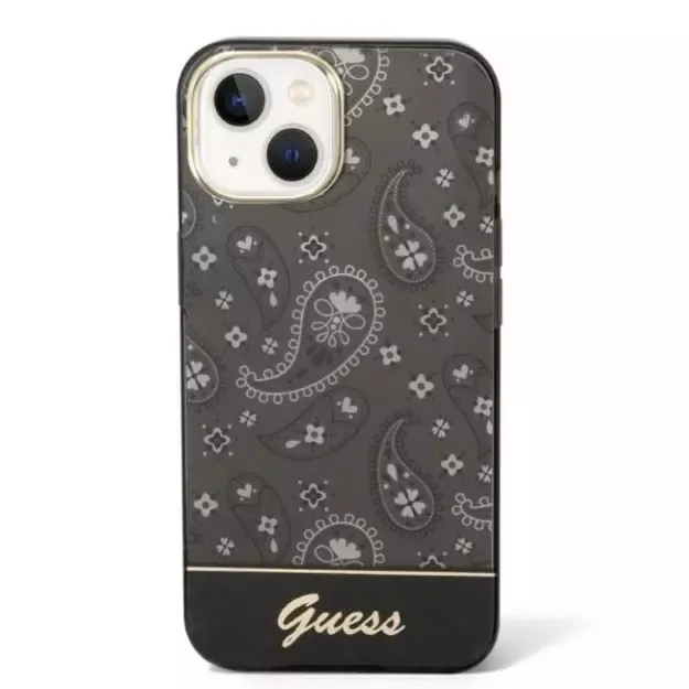 Guess GUHCP14MHGBNHK iPhone 14 Plus 6.7&quot  black/black hardcase Bandana Paisley 2
