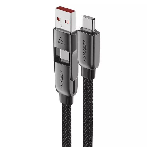 Acefast C13-04 USB-C - USB-A / USB-C Cable 480Mb/s 3A 1.2m - Black 7