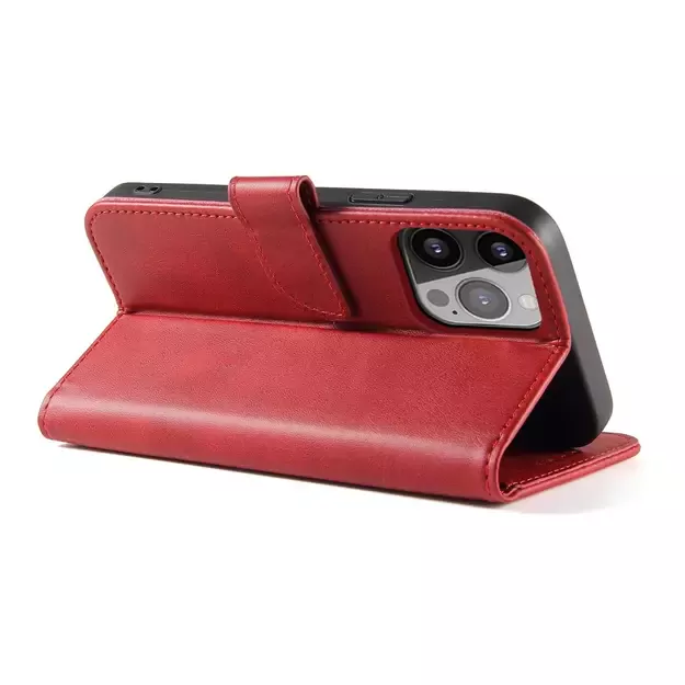 Magnet Case with Flip for Samsung Galaxy S25 - Red 3