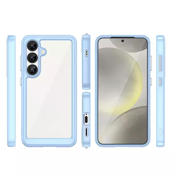 Outer Space Case with Gel Frame for Samsung Galaxy S25 - Blue 7