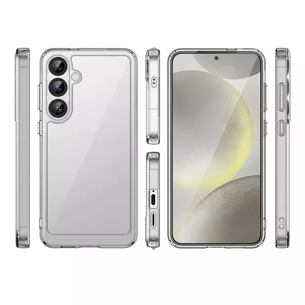 Outer Space Case with Gel Frame for Samsung Galaxy S25+ - Transparent 7