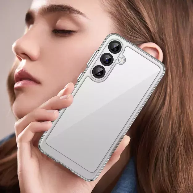 Outer Space Case with Gel Frame for Samsung Galaxy S25+ - Transparent 11