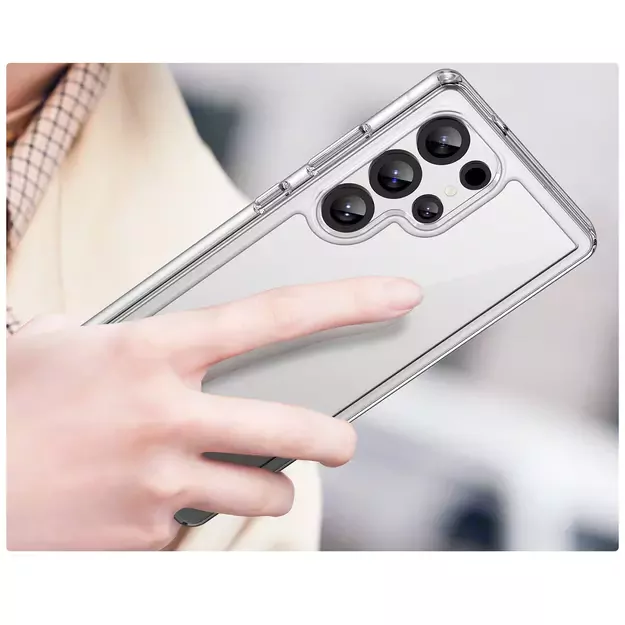 Outer Space Case Silicone Case with Gel Frame for Samsung Galaxy S25 Ultra - Transparent 4