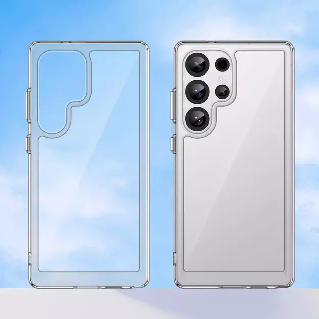 Outer Space Case Silicone Case with Gel Frame for Samsung Galaxy S25 Ultra - Transparent 6