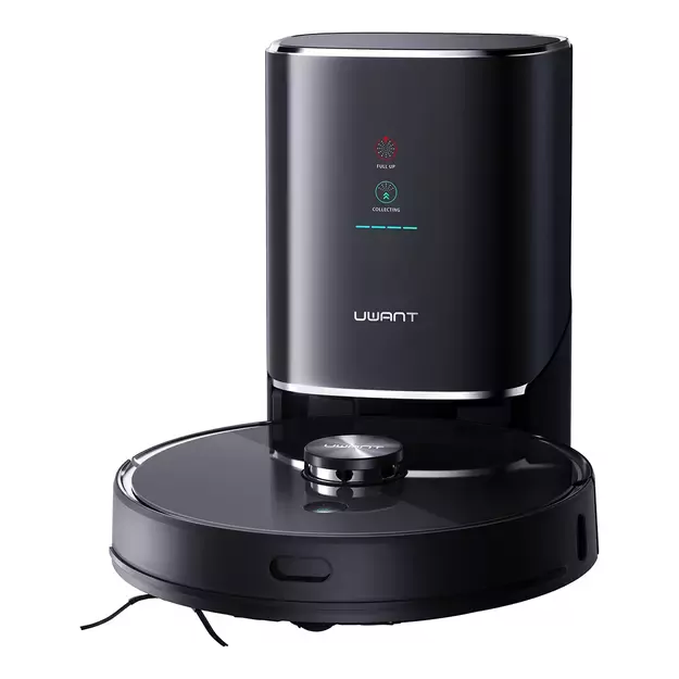 UWANT U100 Robot Vacuum Cleaner with Mop Function + Charging/Cleaning Station - Black 4