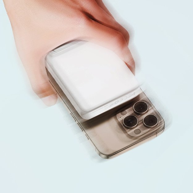 Powerbank Wozinsky WLWP-10KA0Y3WS 22.5W PD Qi2 10000 mAh, with stand, 1x USB-A, 1x USB-C - white 23