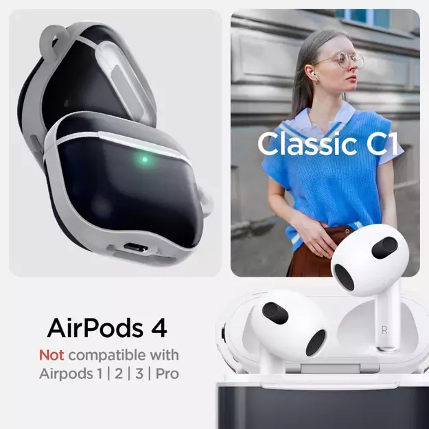 Spigen Classic C1 Case for AirPods 4 - Graphite 9