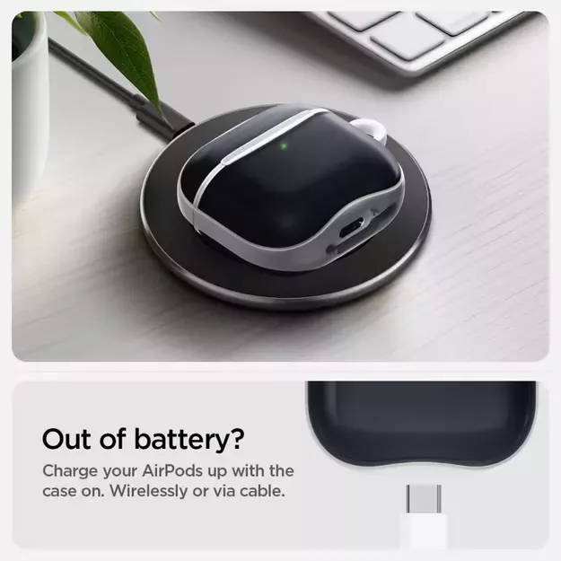 Spigen Classic C1 Case for AirPods 4 - Graphite 12