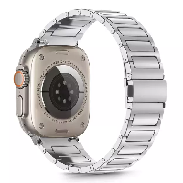 Tech-Protect Stainless Bracelet for Apple Watch 44 / 45 / 46 / 49 mm - Silver 5