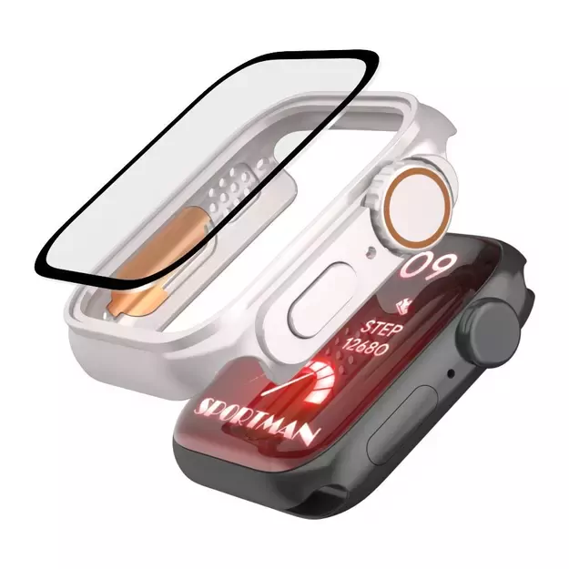 Tech-Protect Defense360 Case for Apple Watch 46mm - Titanium - Orange 7