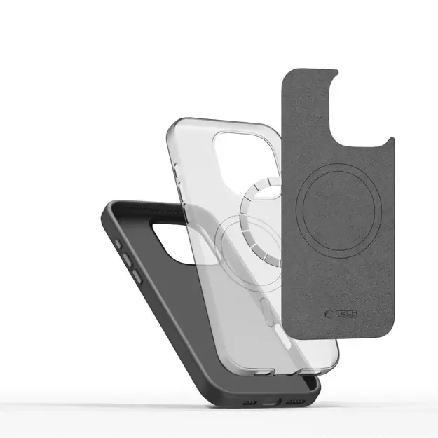 Tech-Protect Silicone PU MagSafe iPhone 16 Pro Case - Gray 2