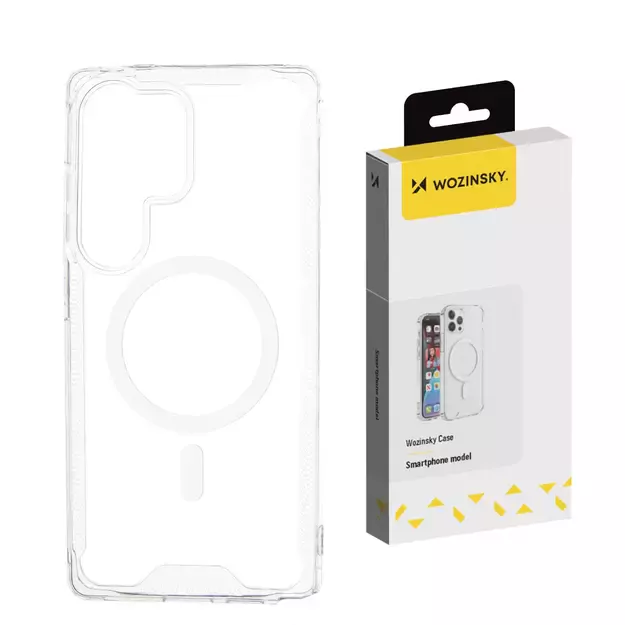 Wozinsky Clear Corner Case MagSafe for Samsung Galaxy S25 - Clear