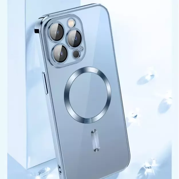 Wozinsky Electroplated Magsafe case for Samsung Galaxy S24 FE - silver 4