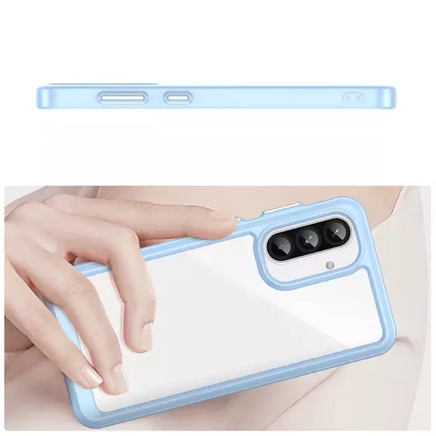 Outer Space Case for Samsung Galaxy A56 Cover with Flexible Frame - Blue 3