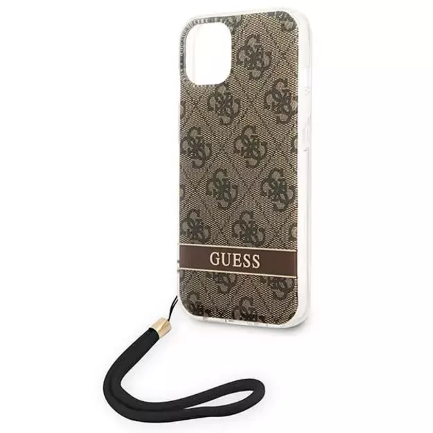 Guess GUOHCP14MH4STW iPhone 14 Plus 6.7 &quot brown / brown hardcase 4G Print Strap 8