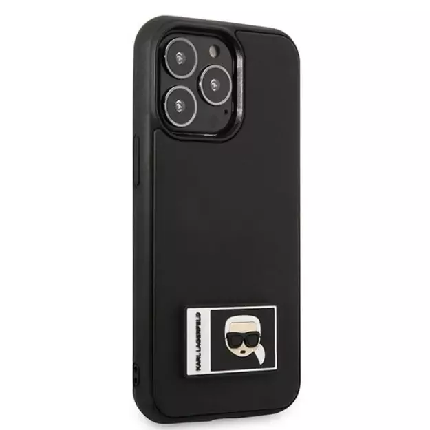 Karl Lagerfeld KLHCP13L3DKPK iPhone 13 Pro / 13 6,1  czarny/black hardcase Ikonik Patch 10