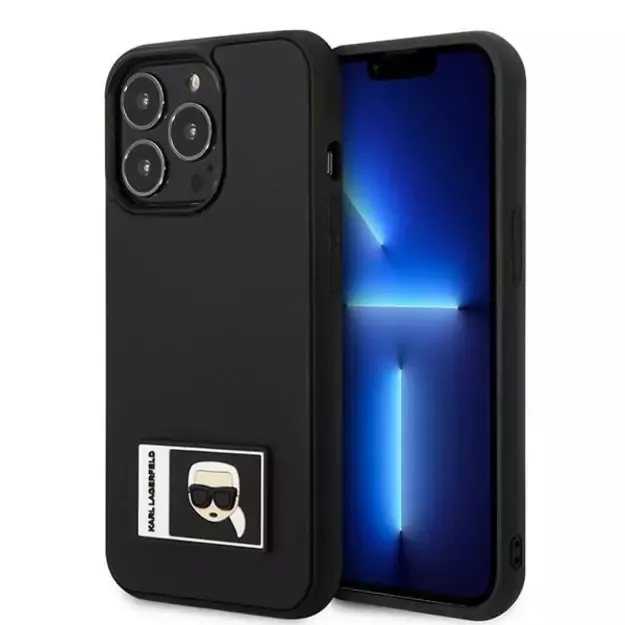 Karl Lagerfeld KLHCP13L3DKPK iPhone 13 Pro / 13 6,1  czarny/black hardcase Ikonik Patch