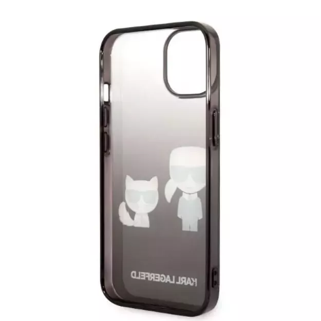 Karl Lagerfeld KLHCP14LTGKCK iPhone 14 Pro 6.1 &quot hardcase black / black Gradient Ikonik Karl &amp  Choupette 8