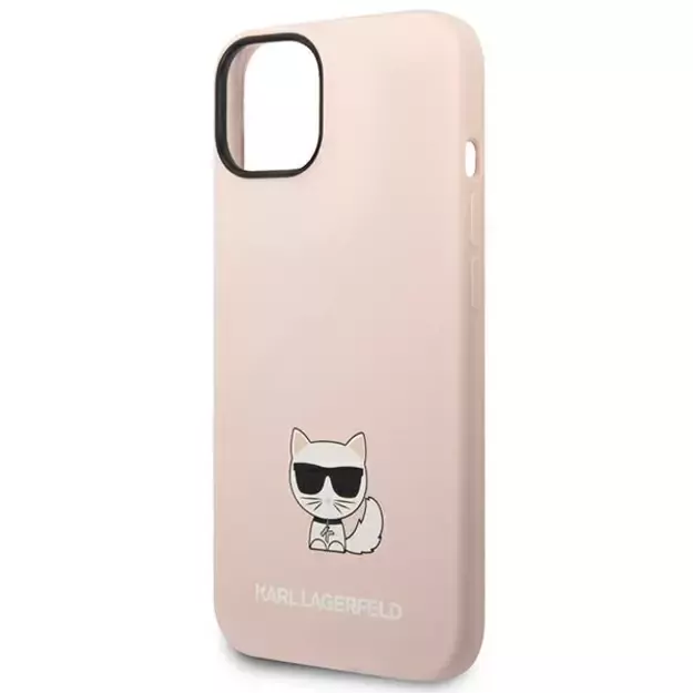Karl Lagerfeld KLHCP14MSLCTPI iPhone 14 Plus 6.7 &quot hardcase light pink / light pink Silicone Choupette Body 5