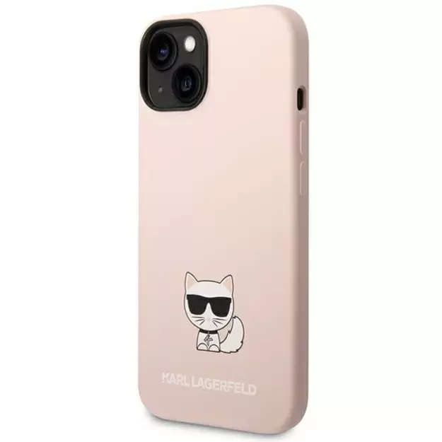 Karl Lagerfeld KLHCP14MSLCTPI iPhone 14 Plus 6.7 &quot hardcase light pink / light pink Silicone Choupette Body 1